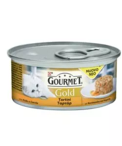 Gourmet gold tortini con pollo e carote in gelee - 85 gr